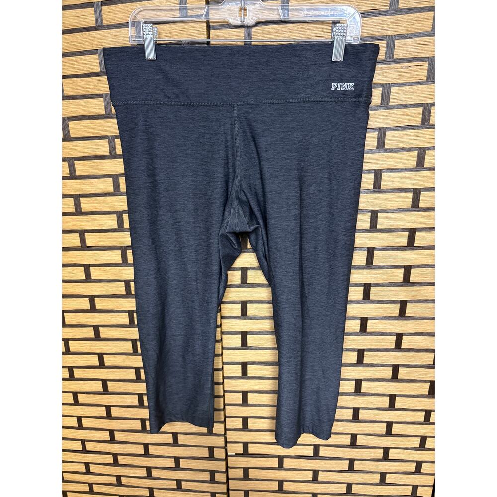 PINK Vicotrias Secret The Ultimate Yoga Gray Crops Size Large